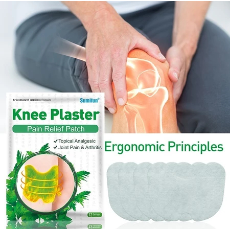 12PCS/KANTONG - Koyo Lutut Herbal Knee Sumifun Ampuh Menghilangkan Nyeri Sendi Pegal Linu / Koyo Lut
