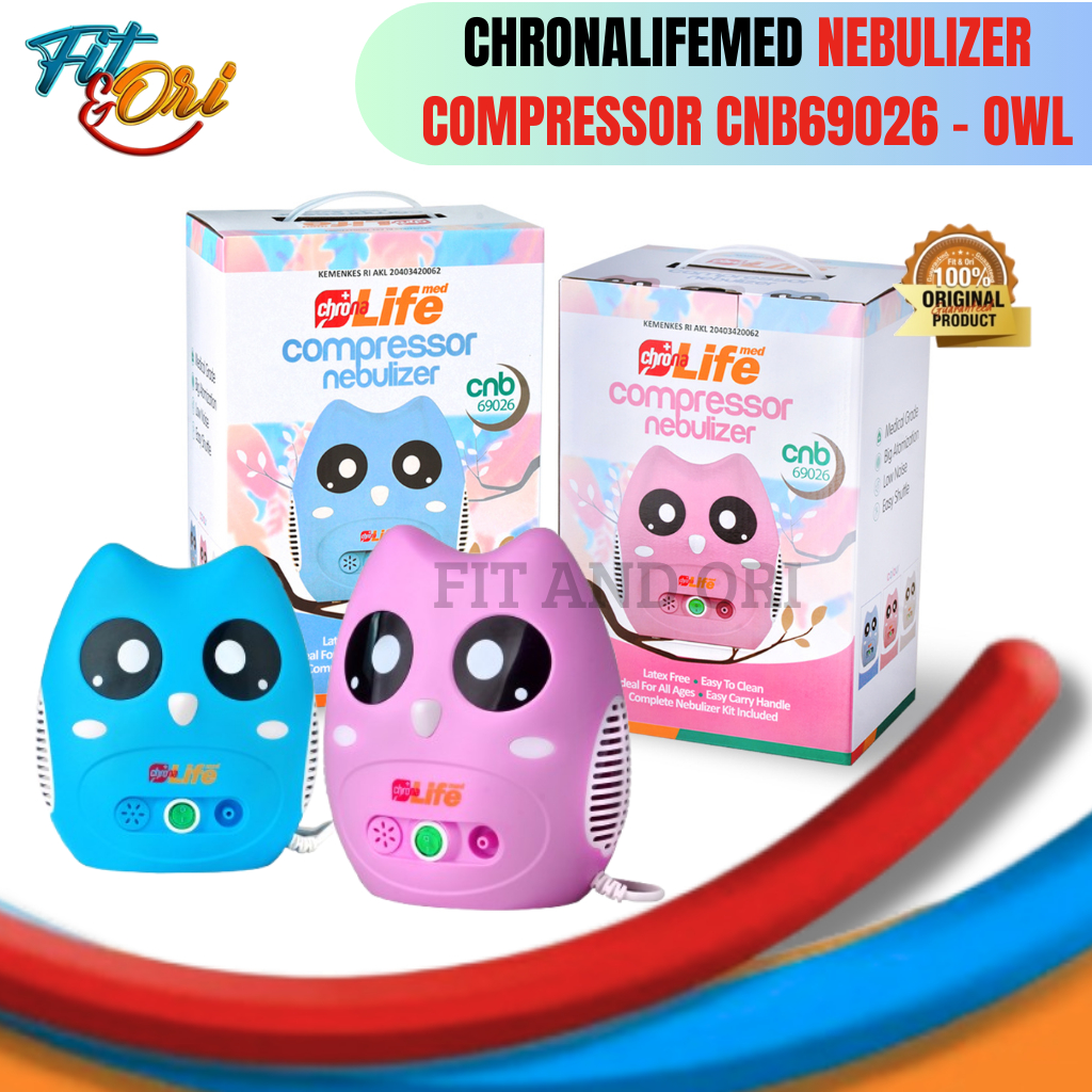 Nebulizer Kompressor Karakter Anak OWL / Burung Hantu / Alat Nebu Anak