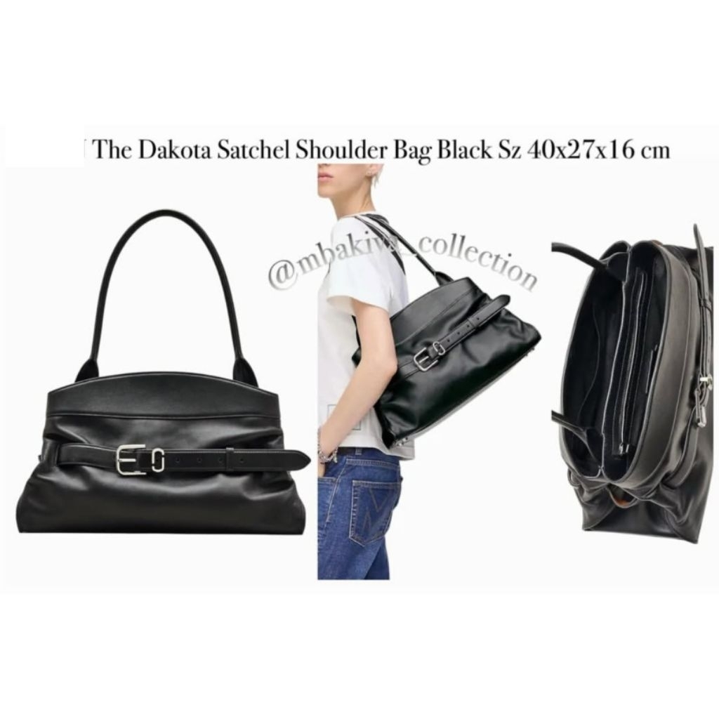 The Dakota Satchel Shoulder Bag Black