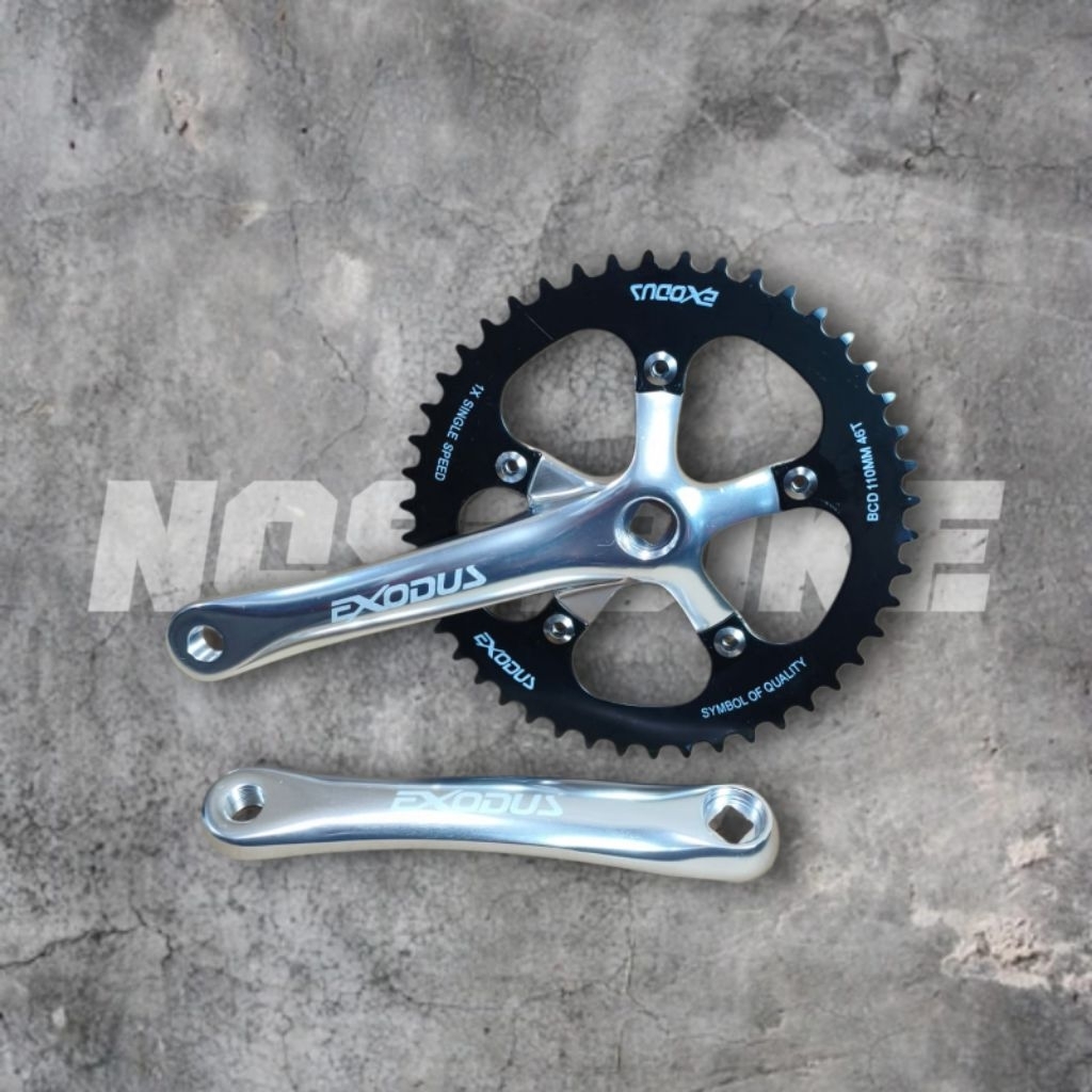 Crankset Exodus 46T Sepeda Fixie Co