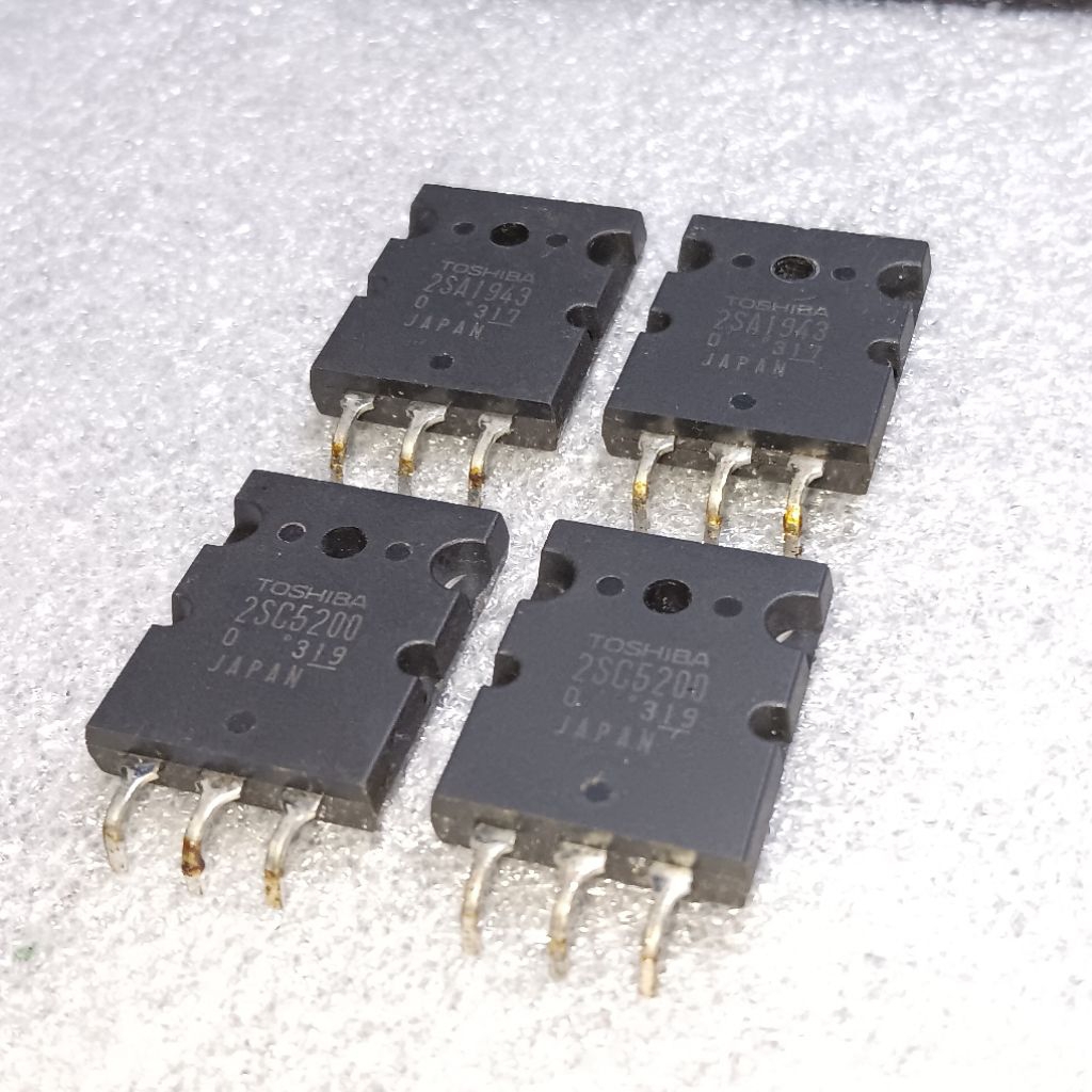 2 Set Transistor Final 2SC5200 dan 2SA1943 Original Toshiba | Cabutan