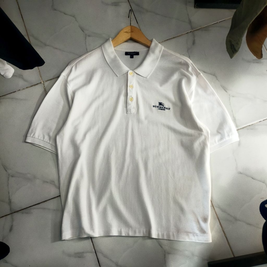 Polo Shirt Burb3rry White