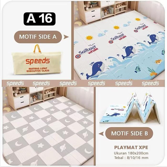 Playmat Matras Bayi High Quality | Karpet Bermain Baby Alas Lantai | Tikar Lipat Anak Murah Foam Teb