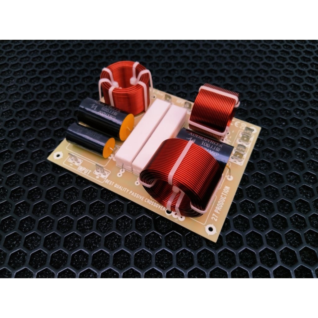 crossover pasif 2 way 4 ohm (double speaker) AUDIOPHILER HITAM