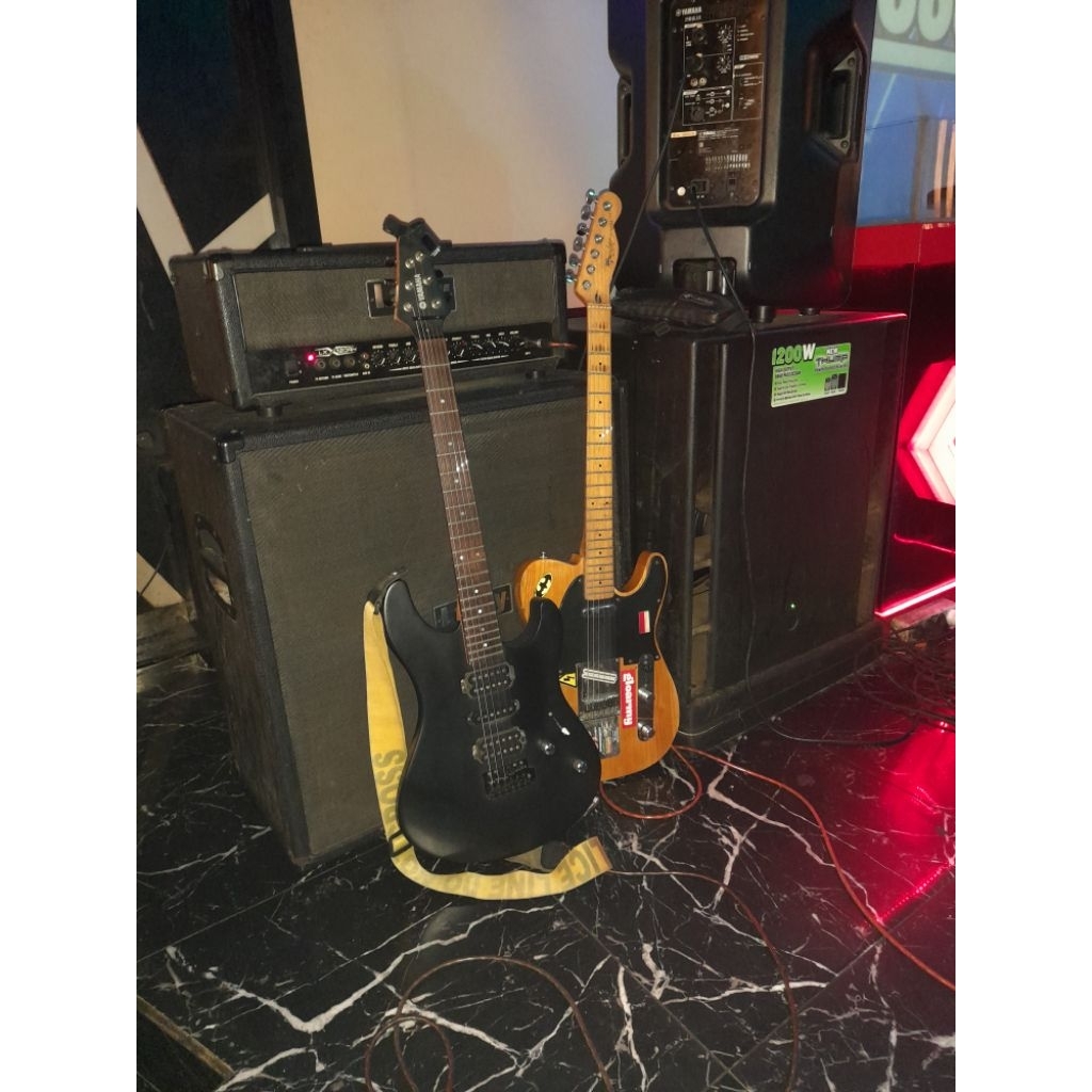 second gitar elektrik Yamaha RGX-121Z dan gitar Fender telecaster american deluxe