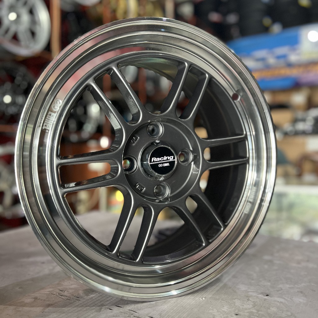 1 Set Velg Mobil Baru Ring 15 RPF1 TitaniumPolish PCD 100 Lbr 7 ET 41