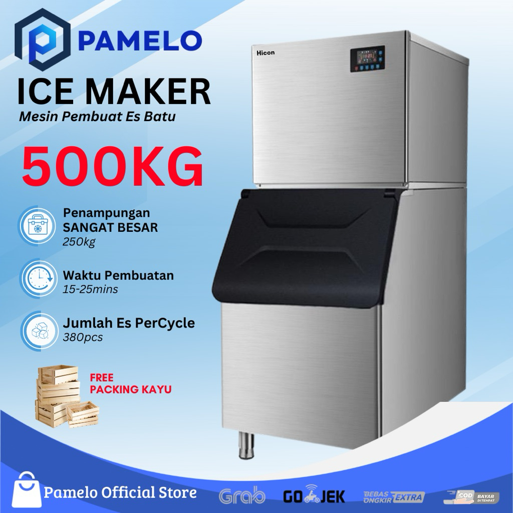 READY - ICE MAKER 500KG/24JAM MESIN PEMBUAT ES BATU KRISTAL