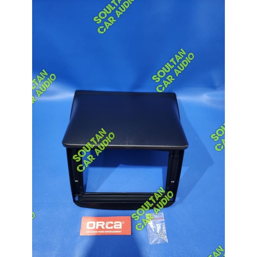 Frame head unit tv mobil android 10 inch mobil Mitshubisi Pajero 2009-2015