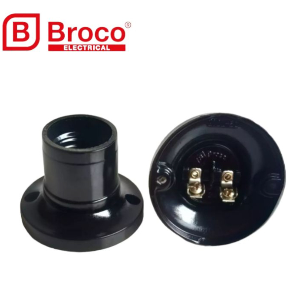 Fitting Plafon Hitam - Colokan Lampu -  Broco