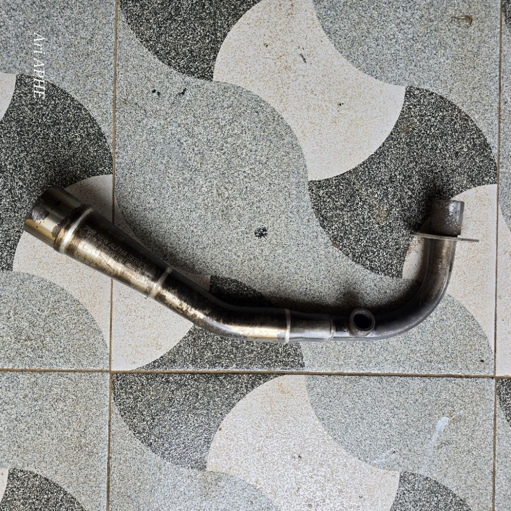 header pipa leher knalpot r9 original vespa sprint primavera iget