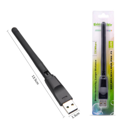 USB Wifi Antena Wireless Adapter Receiver Antena Wifi PC Laptop Set Top Box