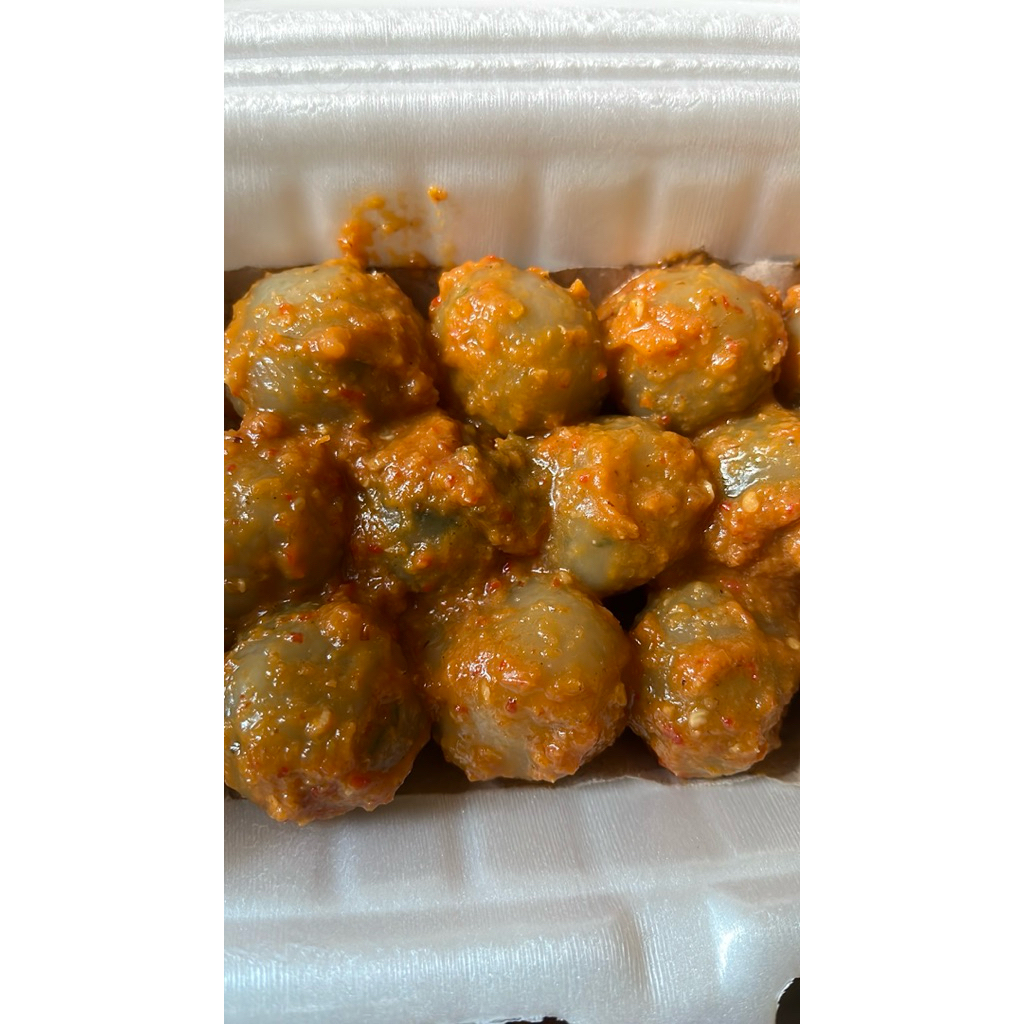 Cilok Pedas Isi Ayam Suwir