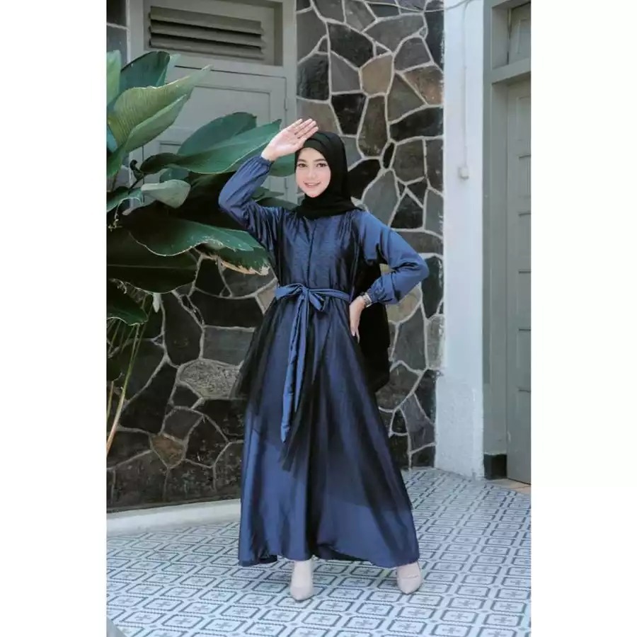 Gamis Nabila By Liliana_Boutique Dress Tutu Tulle Kekinian Ready Jumbo M, L, Xl, Xxl Gamis Kondangan