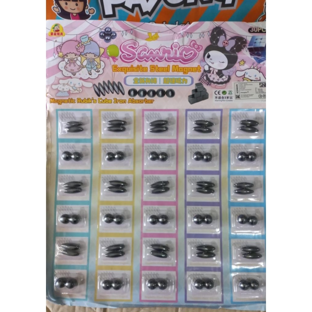 MAINAN MAGNET LONJONG BULAT