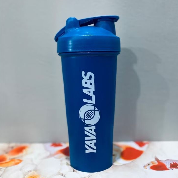(PROMO) YAVA LABS Premium Gym Shaker 600ml – Botol Mixed Shaker Ball Bebas BPA
