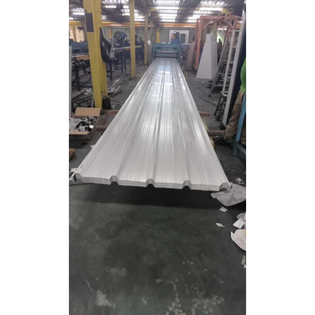 atap spandek warna putih tebal 0,45mm