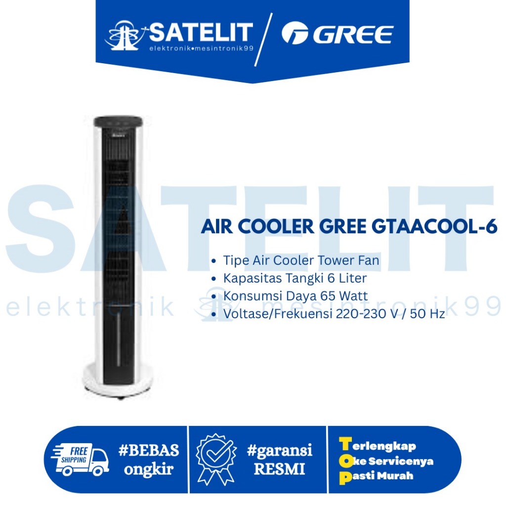 GREE Air Cooler GTAACOOL-6 | Pendingin Ruangan Portable | Hemat Listrik & Sejuk Alami