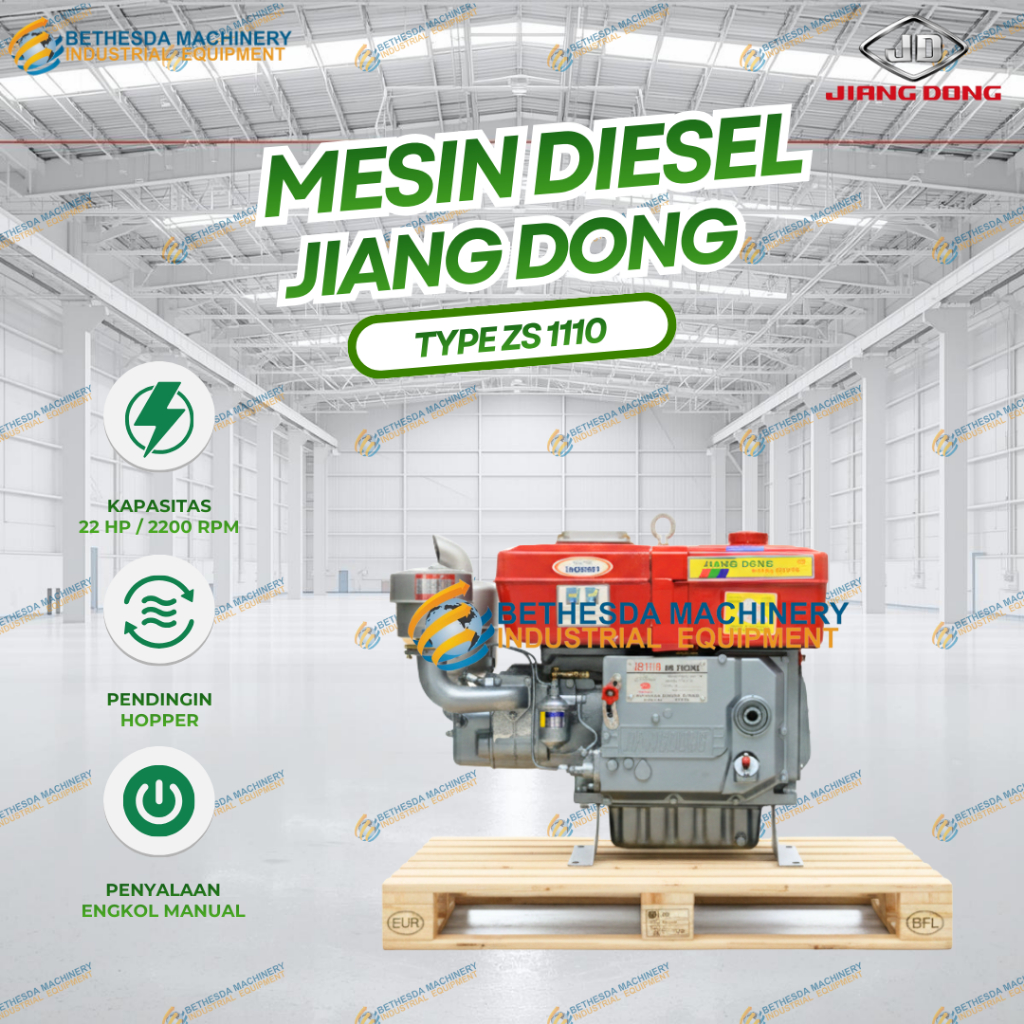 Mesin Diesel Jiangdong ZS 1110 Penggerak Diesel 22 HP / 24 PK Jiang dong ZS 1110 TT