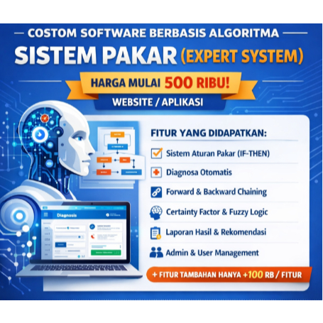 Jasa Pembuatan Sistem Pakar (Expert System) | Skripsi / TA / Tesis | Website & Aplikasi