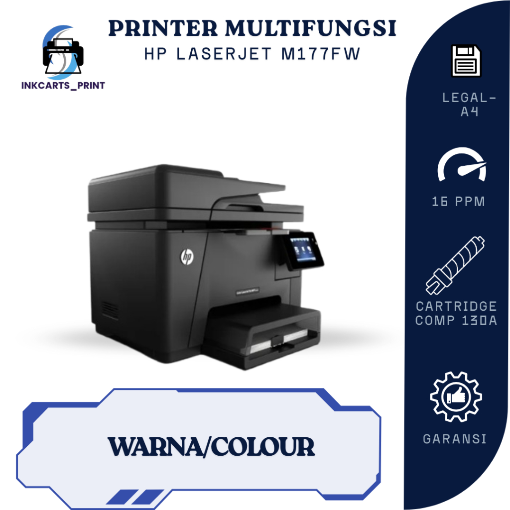 Printer HP Color LaserJet Pro M177fw | WiFi All in One
