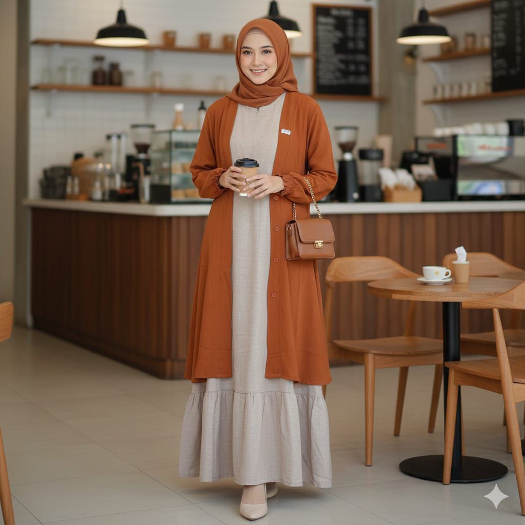 Gamis Inner-Outer Remaja LunanGo Original LG 821