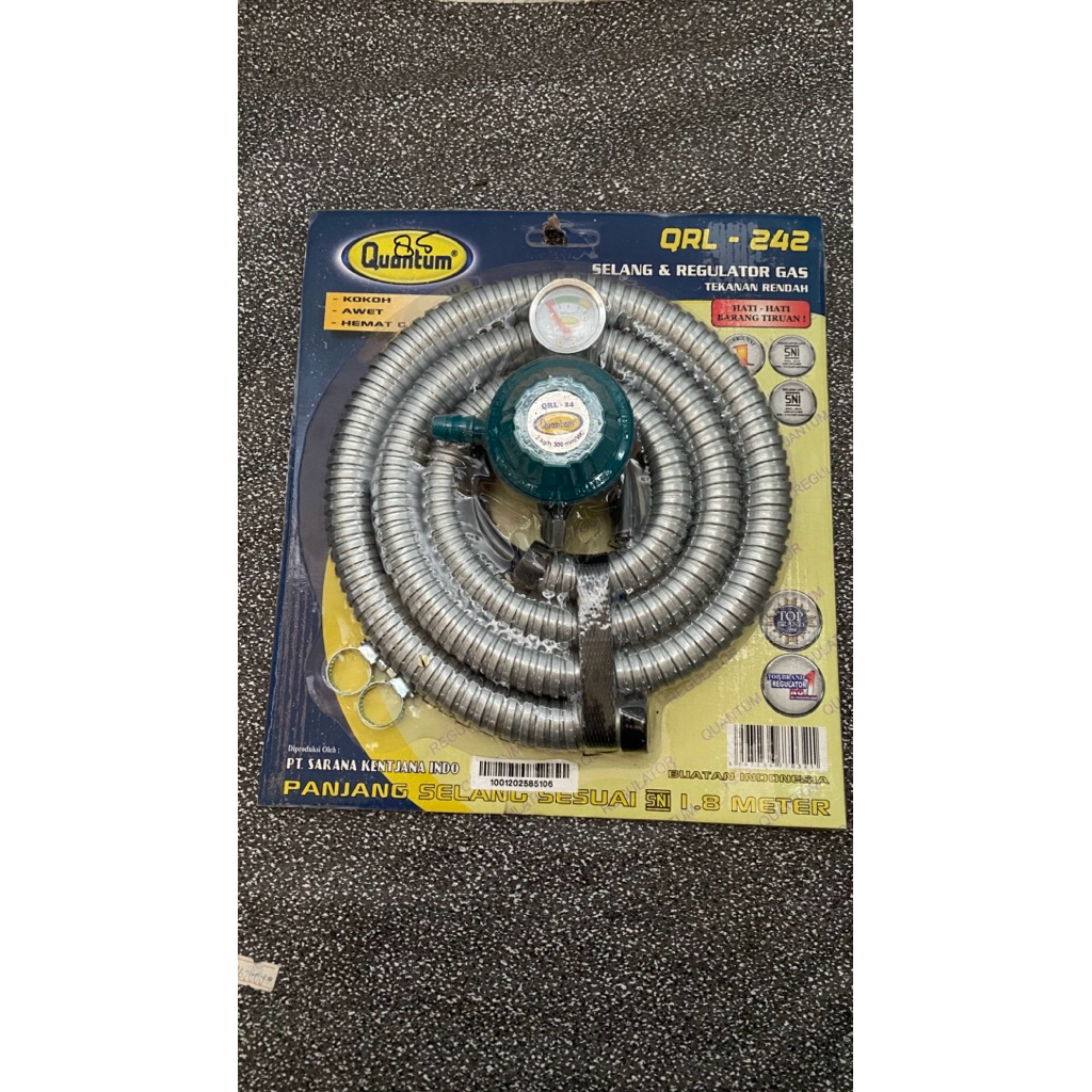 Paket lengkap Selang Gas QUANTUM tipe QRL-242 Original