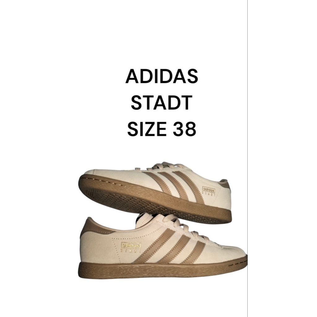 Sepatu Adidas stadt beige size 38