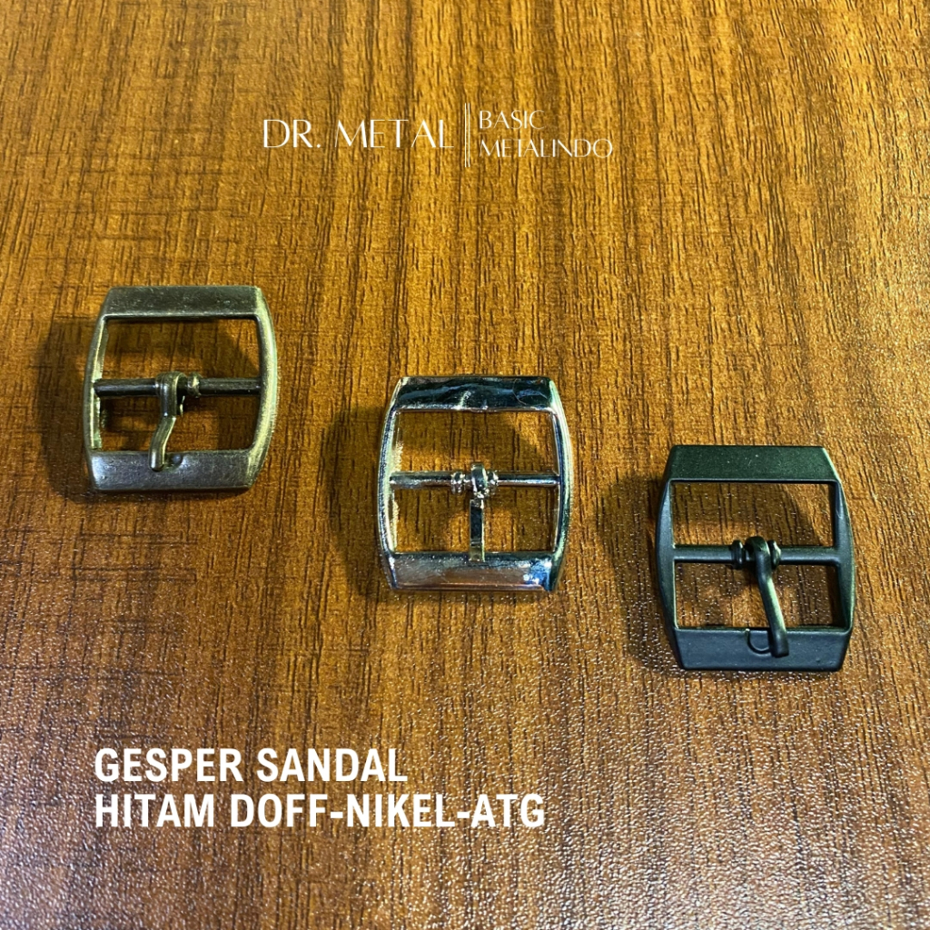 Gesper Ring Geser Besi Nikel Hitam Antic gold