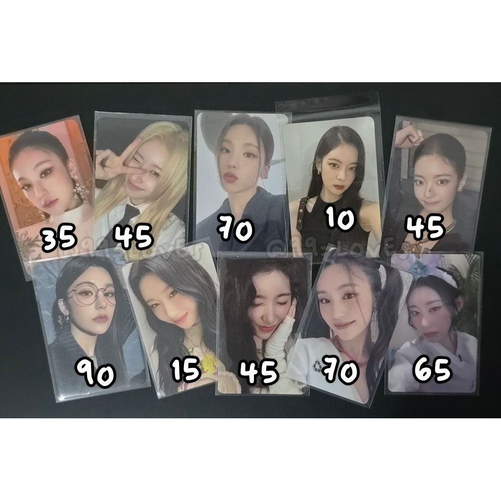 ITZY Yeji Chaeryeong Lia Photocard PC