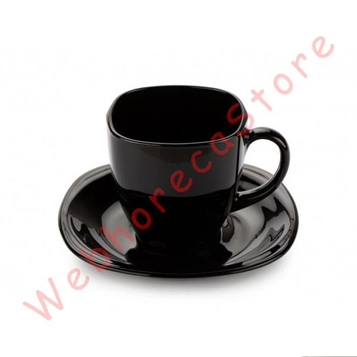 Luminarc Carine Tea Cup Saucer 22cl/ Cangkir Kopi Teh Tatak Kaca 220ml