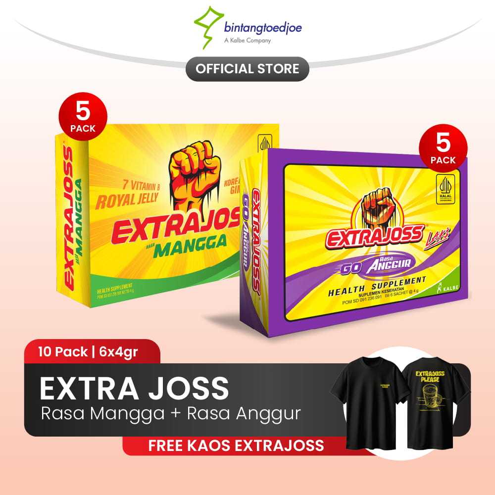 Extra Joss Anggur 5 Pack + Extra Joss Mangga 5 Pack