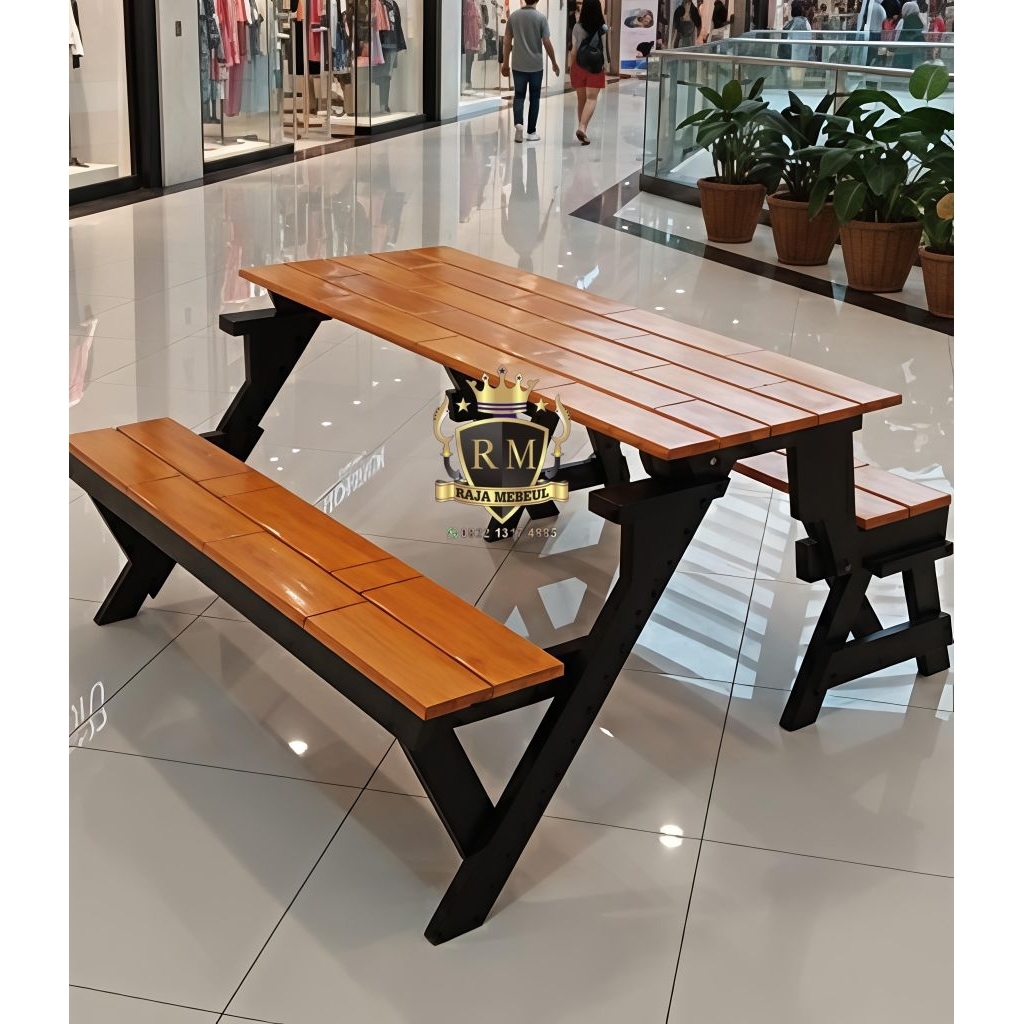 kursi meja bangku lipat magic outdoor 2 in 1 kursi teras kursi taman kursi cafee kafe angkringan mur