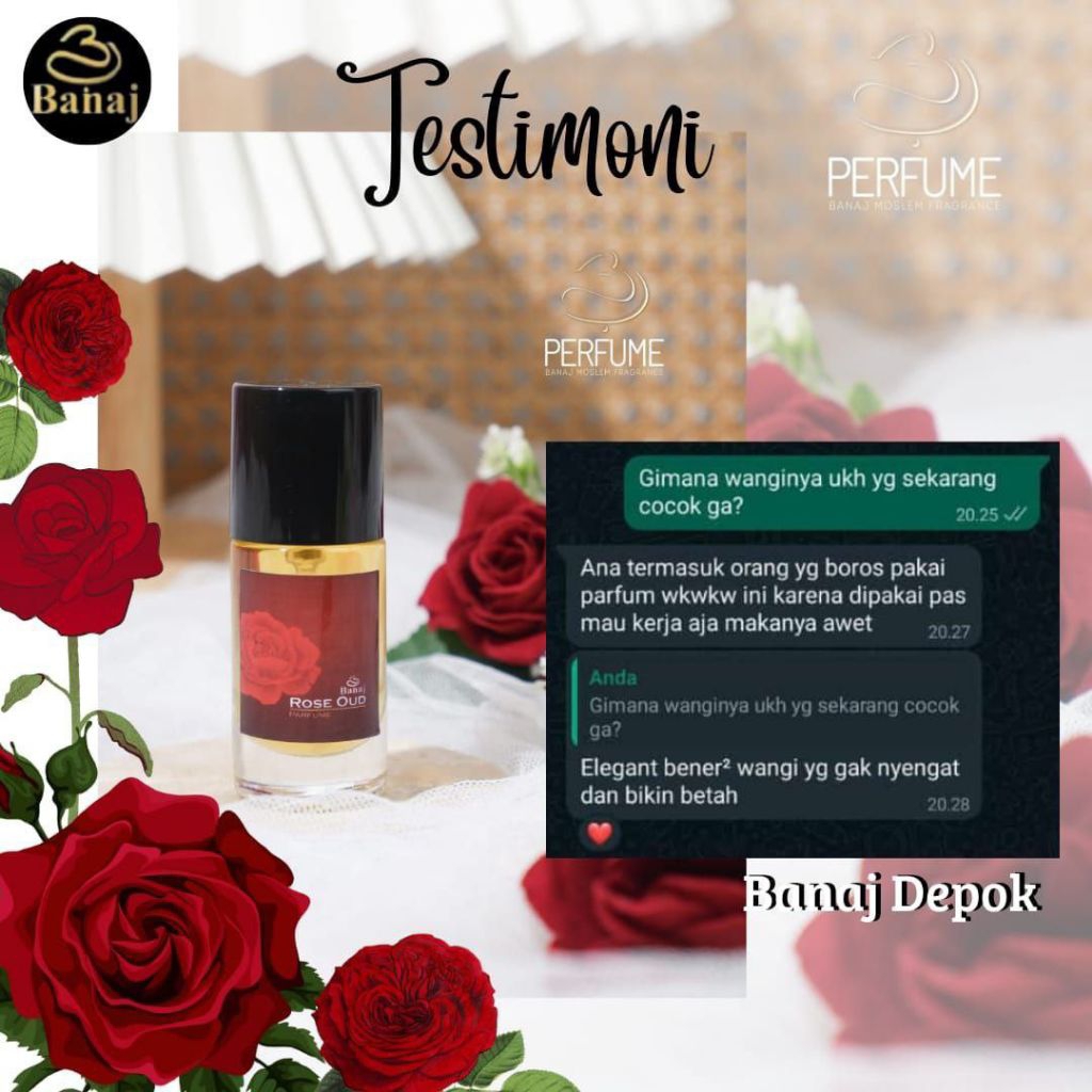 Rose oud parfume