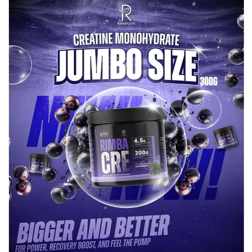 Rimbalife Rimbacre Creatine Monohydrate 300 gram 60 serving Creatin Kreatin Suplemen Gym Fitness