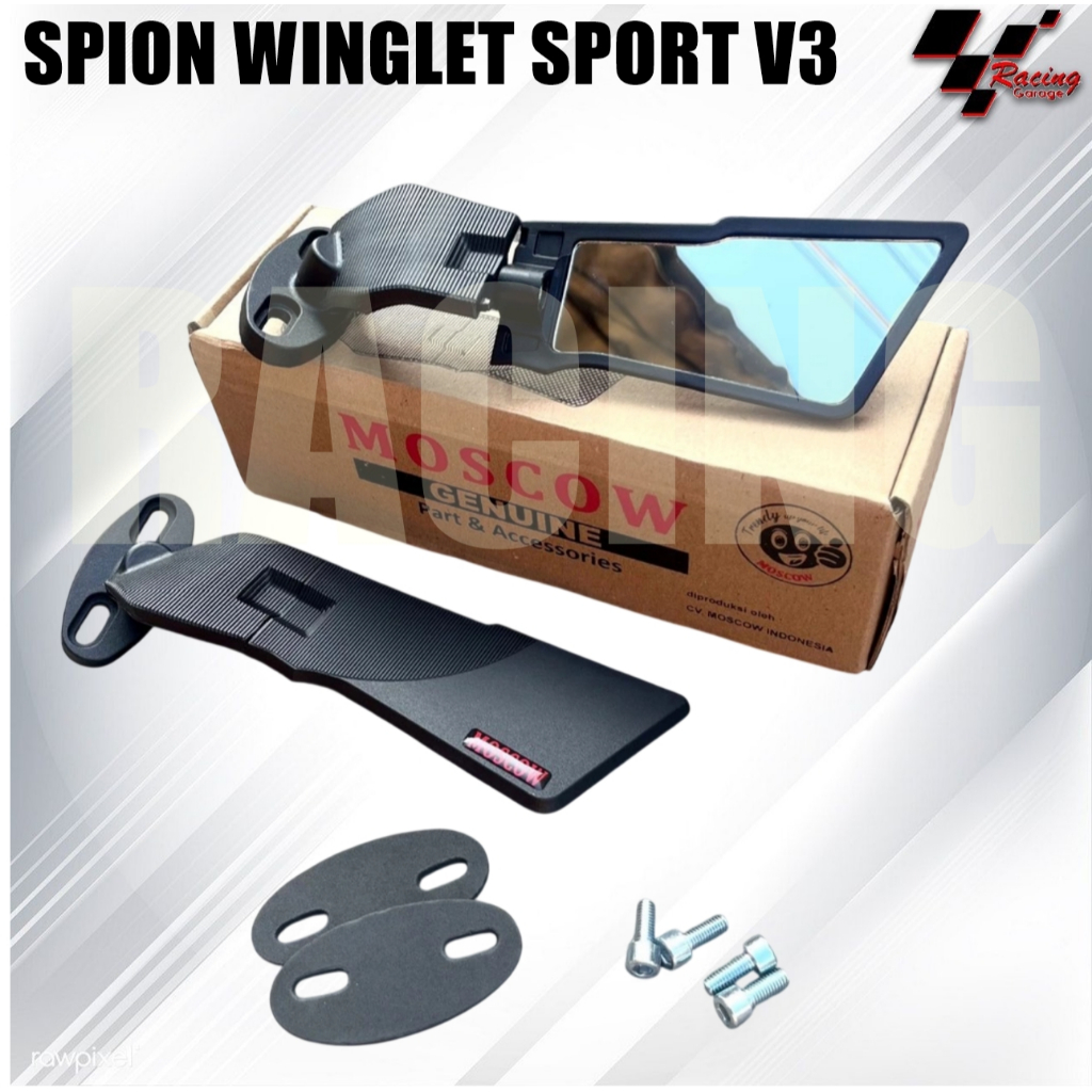SPION FAIRING WINGLET CBR NINJA R15 R25 GSX V3 V6 R6 YZF R1 R3 MOTOR SPORT