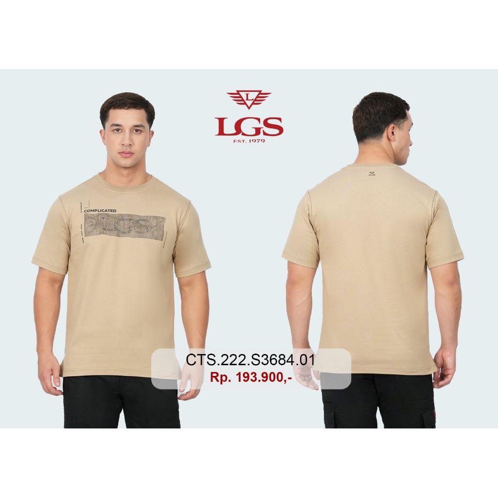 (NEW) T-shirt Pria LGS ORIGINAL Regular Fit