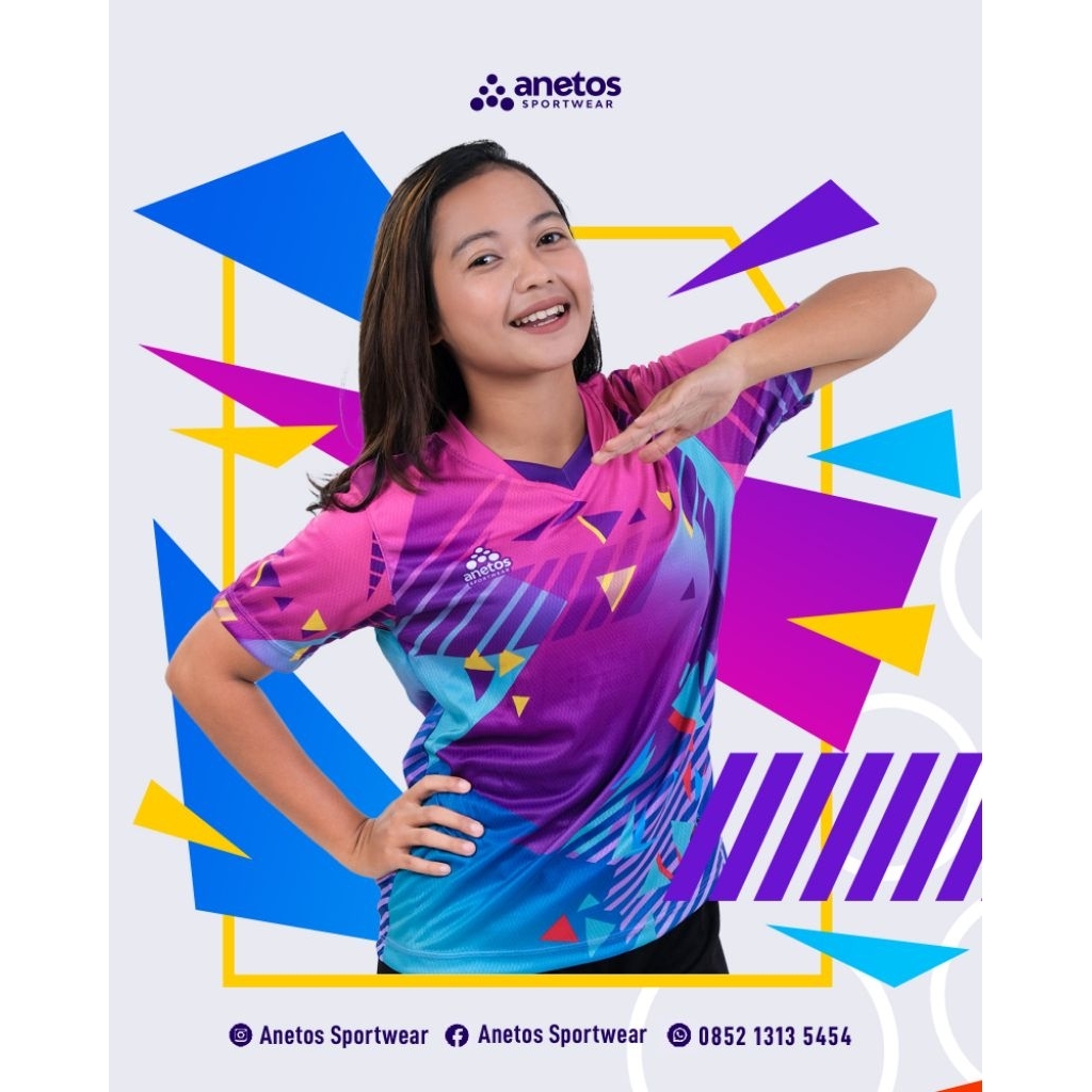Jersey Sepak Bola / Futsal Anetos - Geometric Series