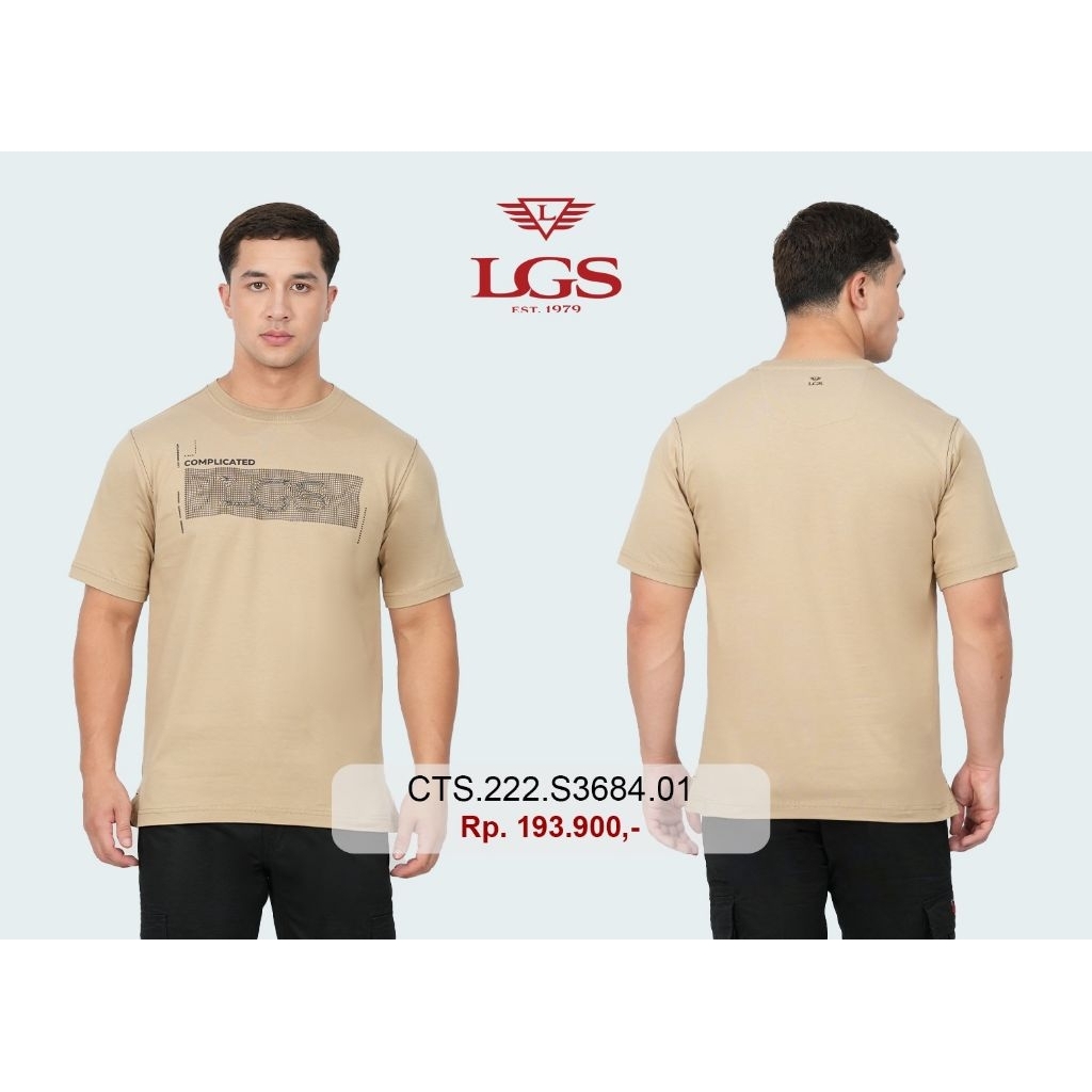 (NEW) T-shirt Pria LGS ORIGINAL Regular Fit