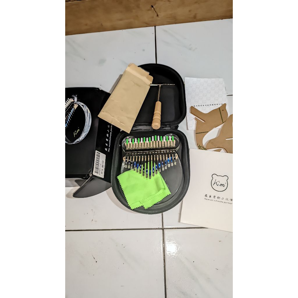 Kalimba kimi M10 original 17 kunci second fullset | kalimba akrilik