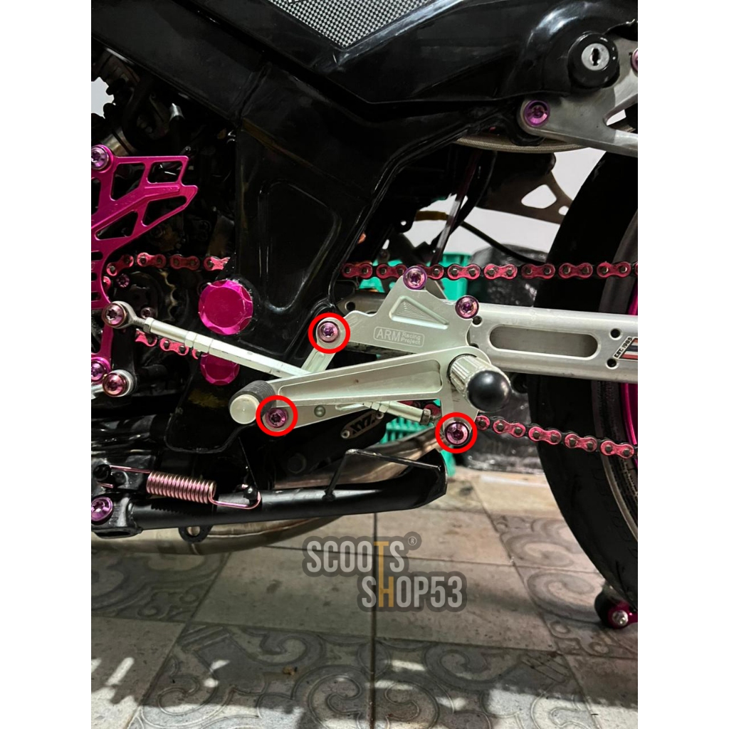 Baut titanium gr5 set underbone ninja r rr ss new old