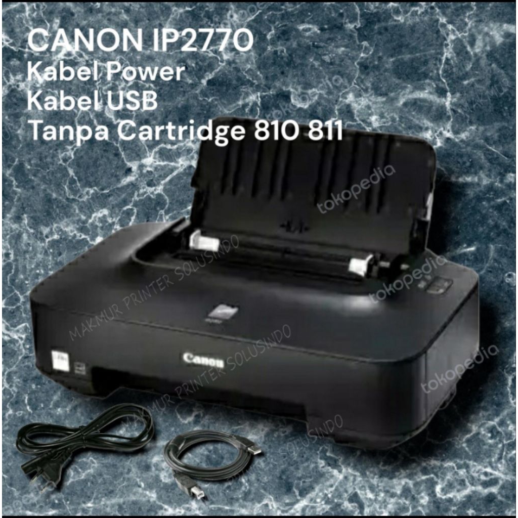 Printer Canon PIXMA iP2770 +kabel power & usb normal Tanpa Cartridge