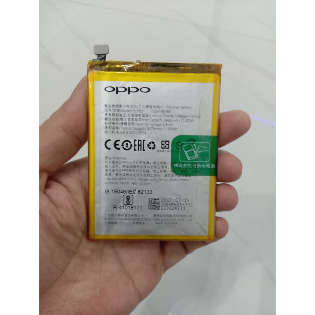 Batre Oppo F1s Original Copotan