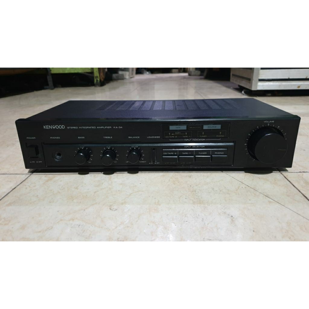 power amplifier kenwood ka34 vintage made in japan stereo intergrated second normal siap pakai