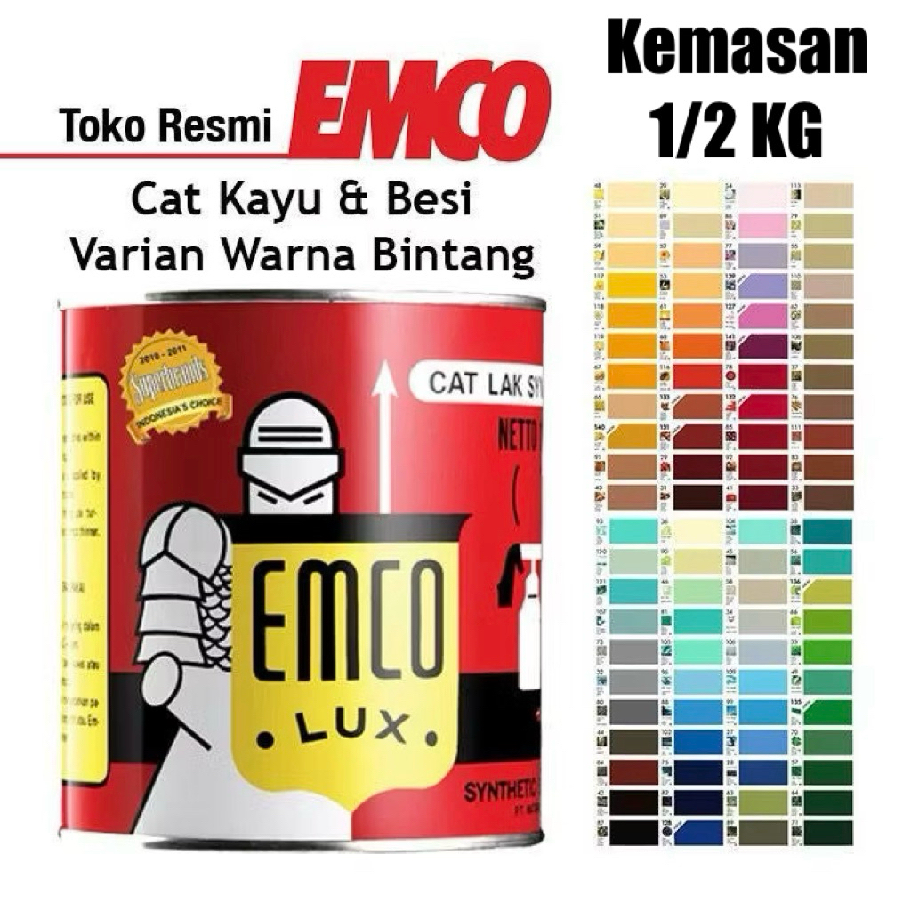 Emco Lux Cat Kayu & Besi 1/2 KG - Warna Bintang
