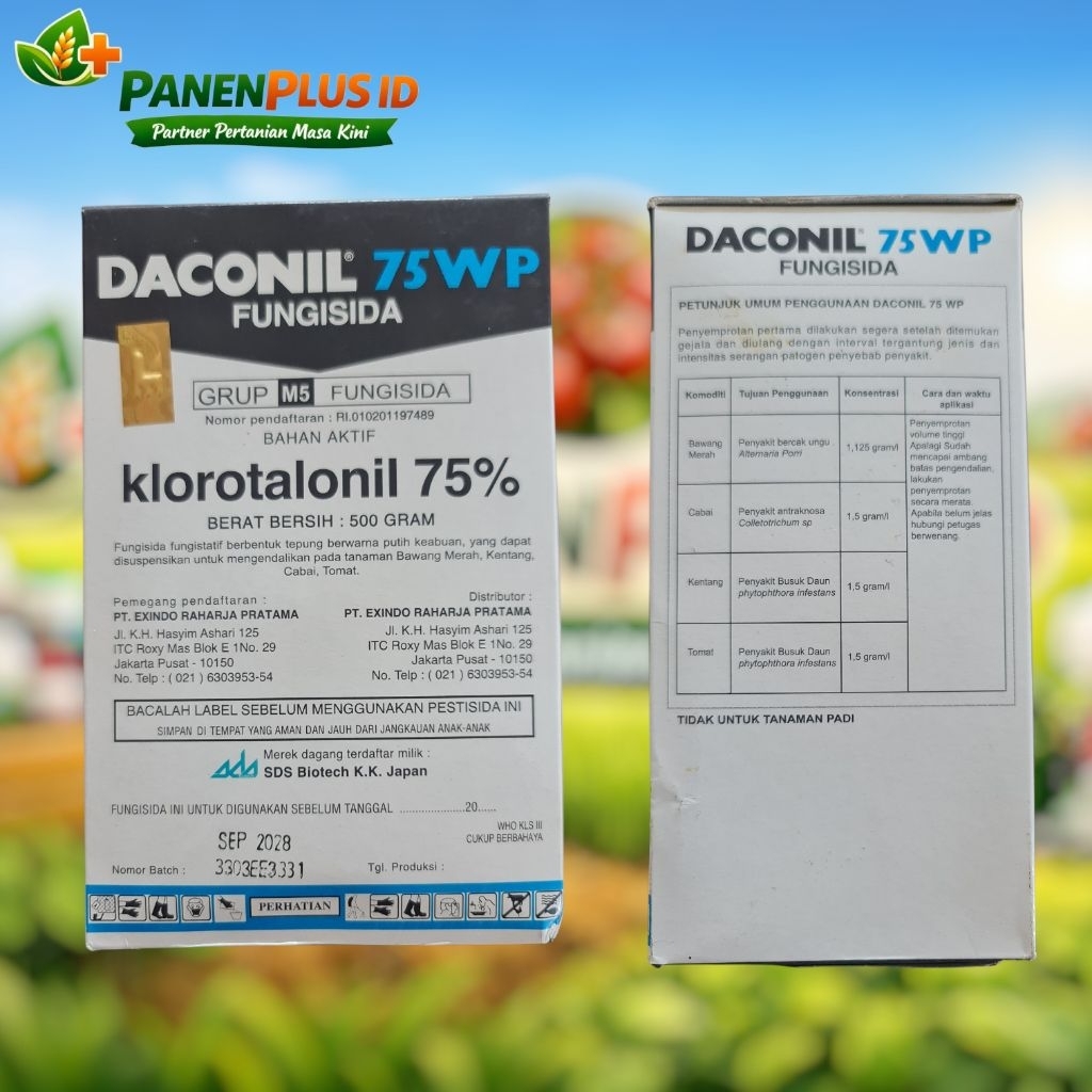 fungisida DACONIL75WP Bahan aktif klorotalonil