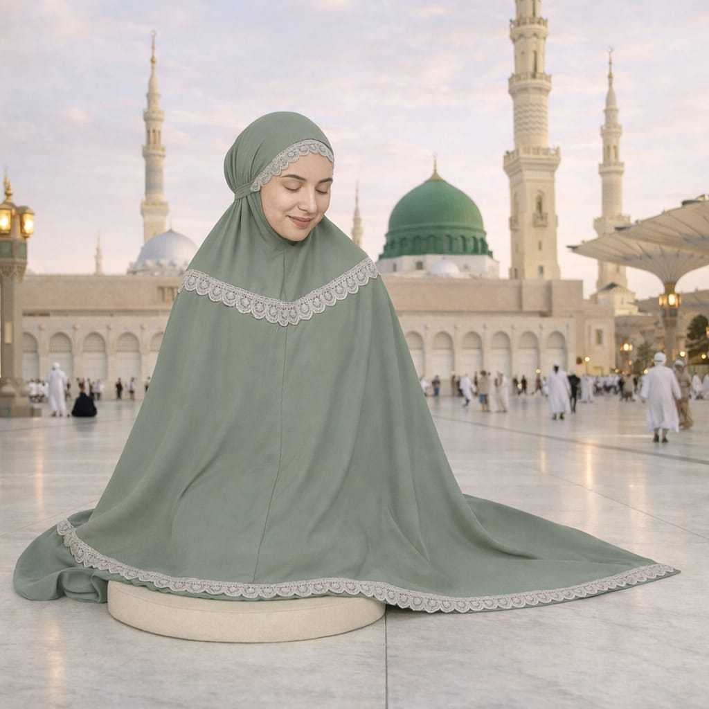 Mukena Dewasa Allina d3  Renda Tile Prada  Jersey Serena Premium Series MUKENAH TERBARU