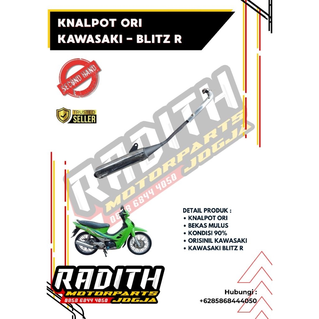 Knalpot Ori Kawasaki - Blitz R Joy