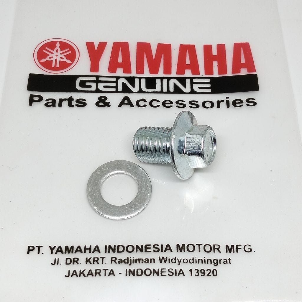 New Baut Tap Oli Baut Pembuangan Oli Mesin Bawah Yamaha Mio/Vega/Jupiter/Scorpio/Nmax/Aerox DLL