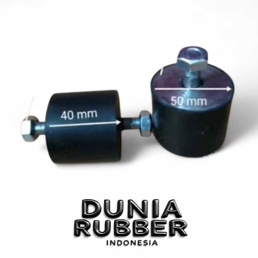 KARET BANTALAN MOUNTING 50x40MM 2 BAUT M10