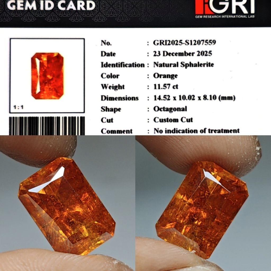 RARE JUMBO Natural Scapolite 11.5ct GRI Mirip Vivid Yellow Sapphire Srilanka Top Crystall Good Luste